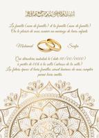 Invitation de mariage Temp 13