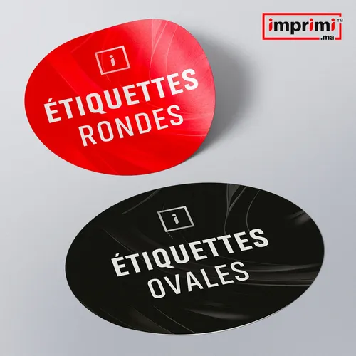 Étiquettes Rondes ou Ovales