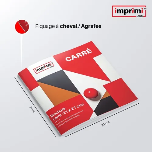 Brochure Agrafée > Carrée