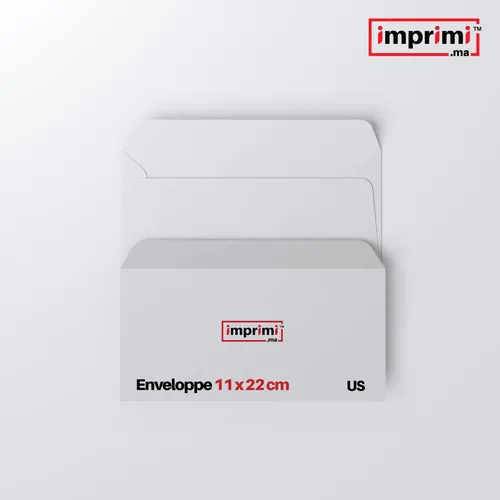 Enveloppe 11 x 22 cm > US