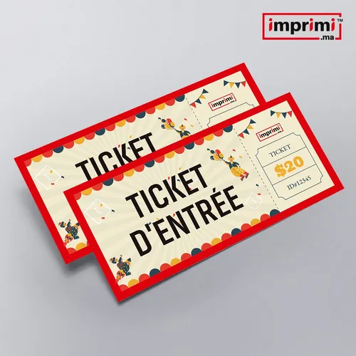 Ticket d'entrée > personnalisé