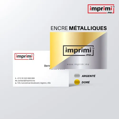 Cartes de Visite > Encre Métallisé 1