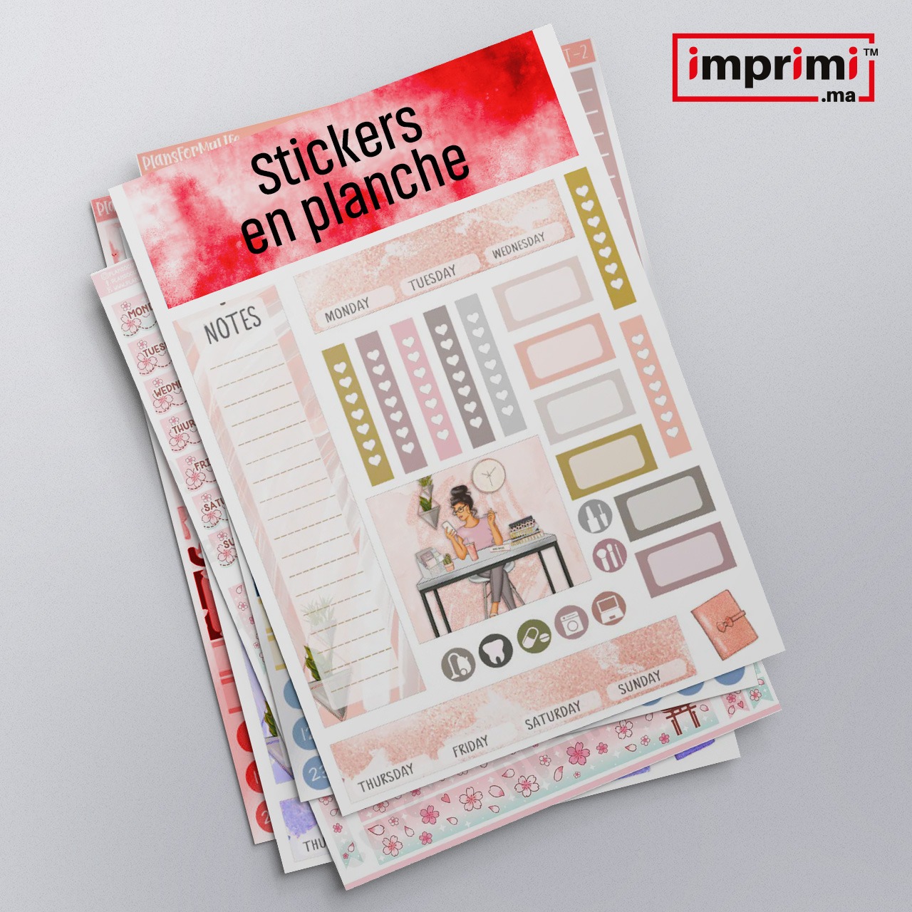 Stickers Personnalisables En Planche Formats A6 A3